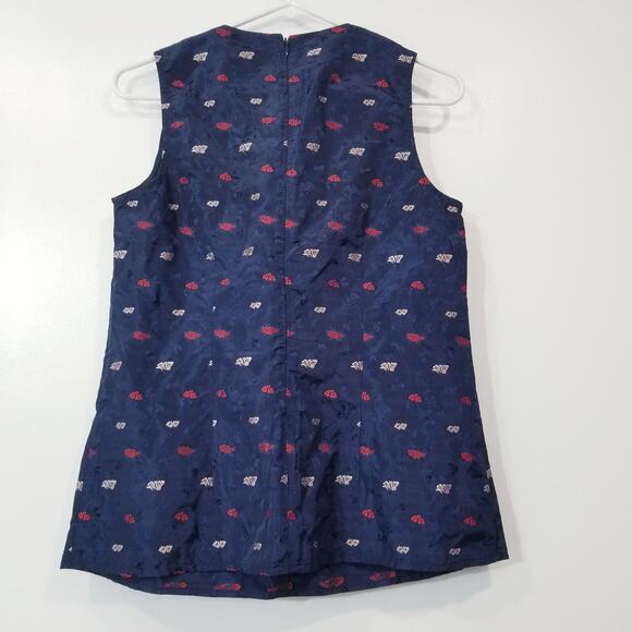 Banana Republic Embroidered Bow Ruffle Blouse - Picture 3 of 8